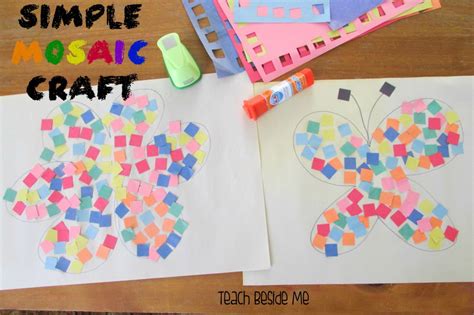 Easy Mosaic Craft for Kids - Teach Beside Me