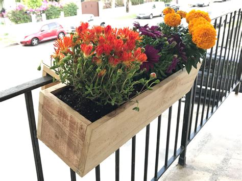 Balcony Rail Planter Box Outdoor Planter Box Railing | Etsy | Balcony ...