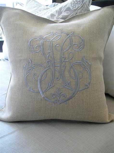 18 Best images about Monogrammed Pillows on Pinterest | Linen pillows ...