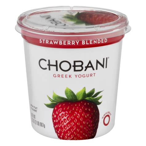 Chobani Greek Yogurt Strawberry Blended 32oz Tub | Garden Grocer