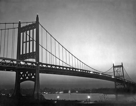 Triborough Bridge At Night Photograph by Underwood Archives | Fine Art America