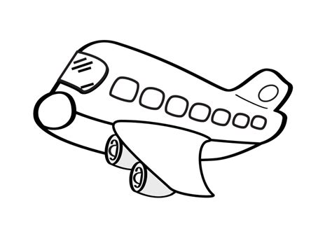 aeroplane clipart black and white - Clip Art Library