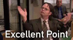 Excellent Point GIF - Excellent Point Slow Clapping Dwight - Discover ...