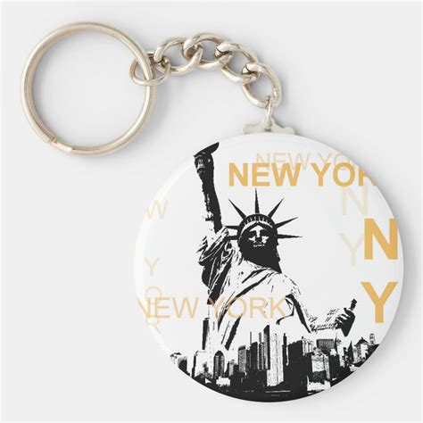 New York Statue of Liberty Keychain | Zazzle