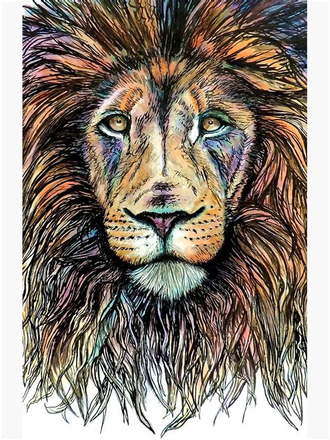 "Rainbow Lion" Canvas Print for Sale by BParsh | Redbubble