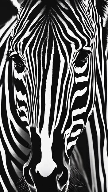 Premium Photo | Vertical black and white zebra lines background hd