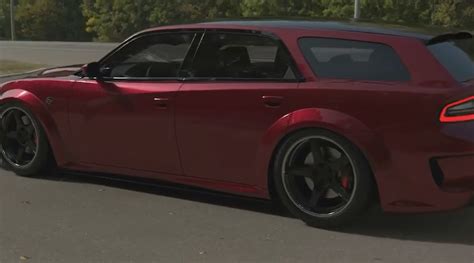 2022 Dodge Charger Hellcat Magnum Nails the CGI Widebody Muscle Wagon Approach - autoevolution