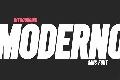 Moderno Sans Font ~ Sans Serif Fonts ~ Creative Market