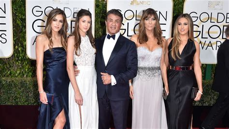 Sylvester Stallone's Daughters Spill Details on Their Golden Globes ...