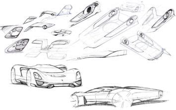 Porsche - Design Sketch Board