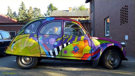 Citroën 2CV | Art cars, Citroen car, Car painting