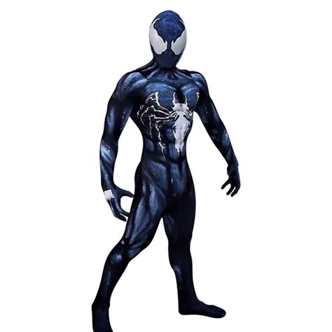 Venom Symbiote Spider Man Lycra Zentai Spidey Jumpsuit Cosplay Costume ...