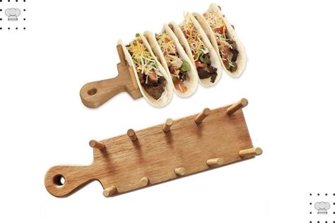 Wooden Taco Holder - Great way to be original - Elly's Kitchen Tips