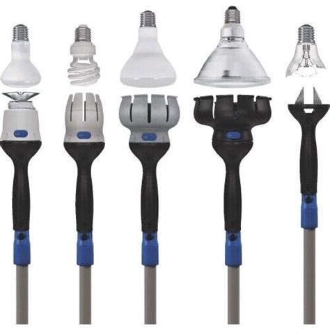 Unger Professional Universal Light Bulb Changer 5 Heads 11ft Pole 977001 for sale online | eBay