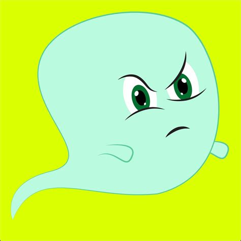 Angry ghost, illustration, vector on white background. 13705186 Vector ...