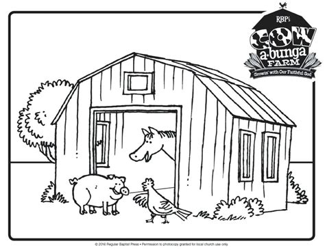 Big Red Barn Coloring Page Coloring Pages 43665 | The Best Porn Website