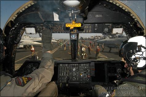 24"x36" Gallery Poster, lockheed s-3 viking cockpit of a lockheed S-3 Viking, aboard the USS ...