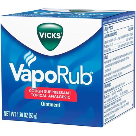 Vicks Vapor Cough Suppressant Rub Jar - 8784236 | Blain's Farm & Fleet