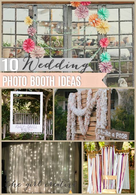 10 DIY Wedding Photo Booths - The Girl Creative