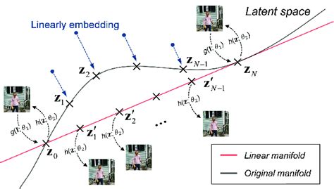 Linear interpolation in latent space. In most cases, the real latent ...