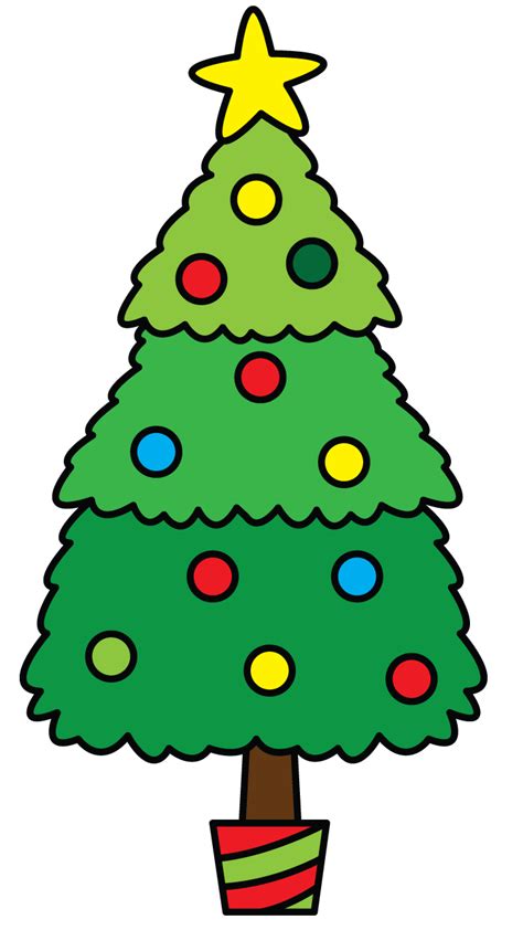 Christmas Tree Drawing Easy | Free download on ClipArtMag