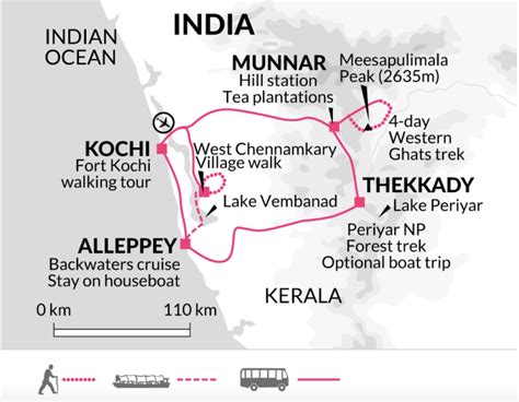 Kerala Backwaters Map