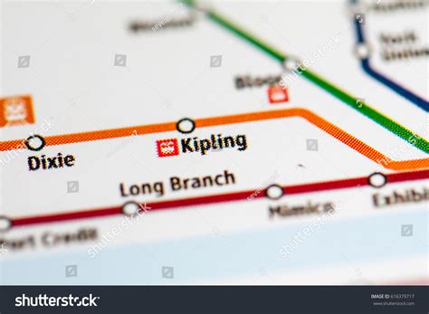 Kipling Station Toronto Metro Map Stock Photo (Edit Now) 616379717