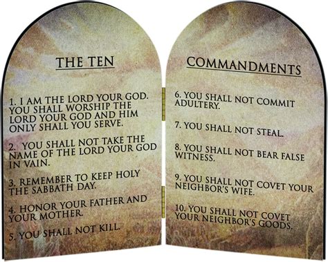 Home Interior 10 Commandments - Ten Commandments Sign Hand Painted ...