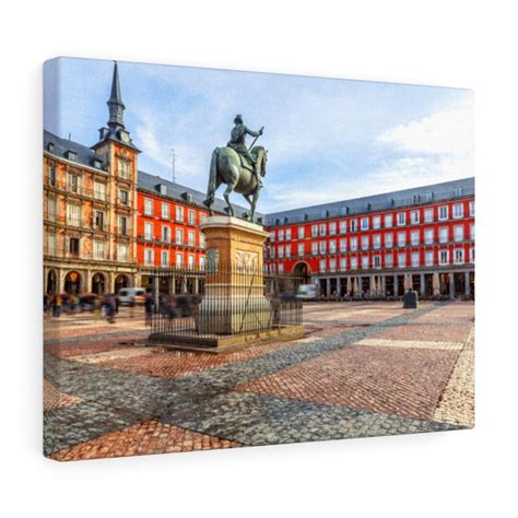 Plaza Mayor Photography Print, Plaza Mayor Home Decor, Spain Famous Places, World Landmarks ...