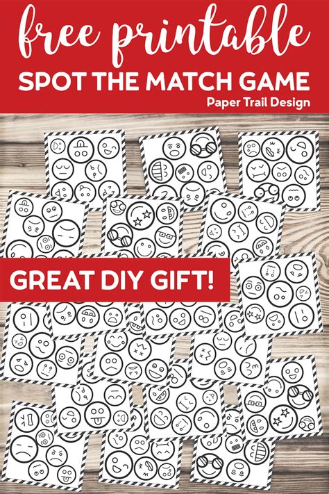 Free Printable Spot It Emoji Game {Spot the Match} - Paper Trail Design