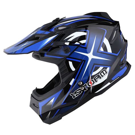 1Storm Adult Motocross Helmet BMX MX ATV Dirt Bike Helmet Racing Style ...