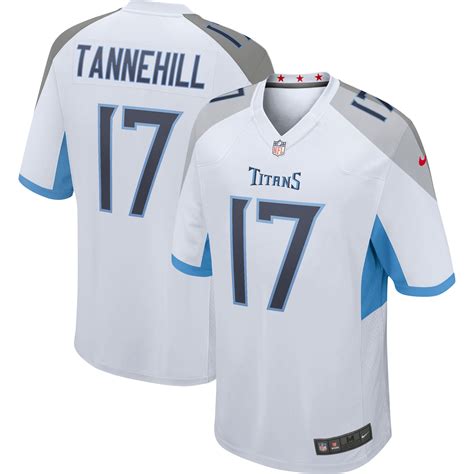 Men's Tennessee Titans Ryan Tannehill Nike White Game Jersey