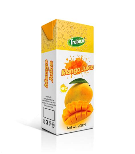 Mango Juice 200ml Tetra Pak | Trobico Viet Phat | Pinterest | Tetra pak ...