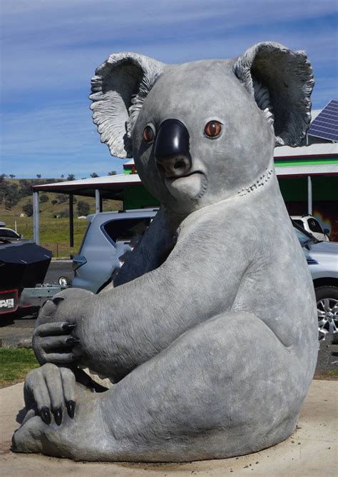 Handmade customized whole sale fiberglass koala sculpture