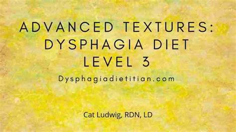 Dysphagia Diet: A Difference of Textures ⋆ The Dysphagia Dietitian