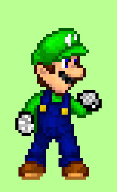 Smash Bros Luigi | Pixel Art Maker