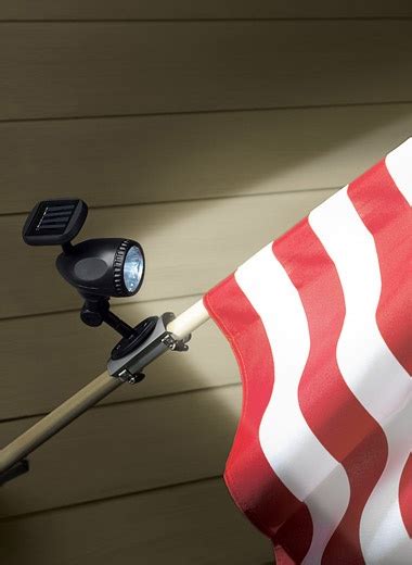 Solar Flag Pole Light | Flagpole lighting, Flag pole, Solar lights