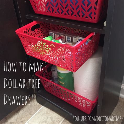 Do It On A Dime | Dollar store diy, Dollar store organizing, Dollar tree baskets