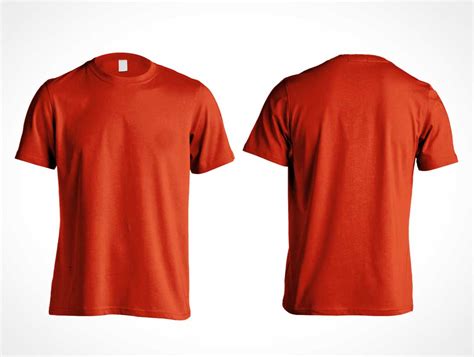 T-Shirt Mockup Front And Back Template