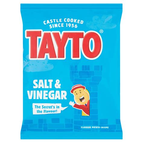 Tayto Salt & Vinegar Flavour Potato Crisps 37.5g | Multipack Crisps | Iceland Foods