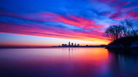 Sunset Cityscape 4K 5K Wallpapers | HD Wallpapers