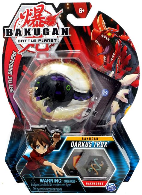 Buy BAKUGAN, Darkus Trox, 2-inch Tall Collectible Transforming Creature, for Ages 6 and Up ...