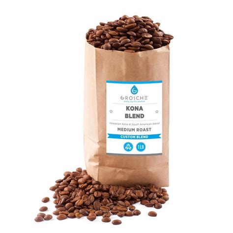 Kona Medium Roast whole bean Coffee - 2 x 1 lb bags wholesale – Grosche ...