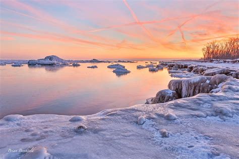 Winter sunrise at Beach 10. Presque Isle. Erie PA | Winter sunrise ...