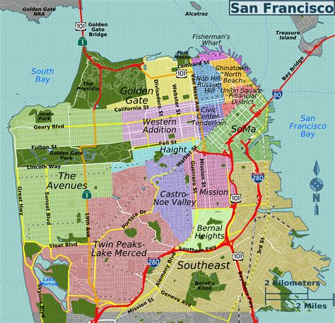 File:San Francisco districts map.png - Wikimedia Commons