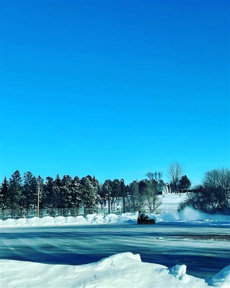 Prepping the ice rink - SkySpy Photos, Images, Video