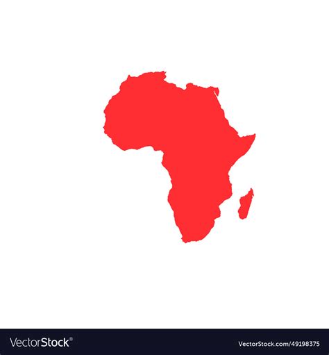 Map of africa sign silhouette world globe Vector Image