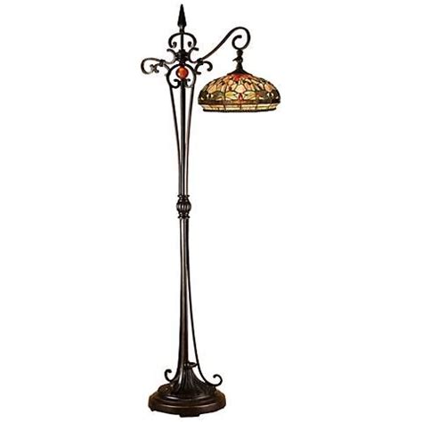 Dale Tiffany Briar Dragonfly Glass Downbridge Floor Lamp - #5W555 | Lamps Plus | Floor lamp ...
