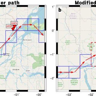 (a) Map of the Amazon river mouth from OpenStreetMap... | Download Scientific Diagram