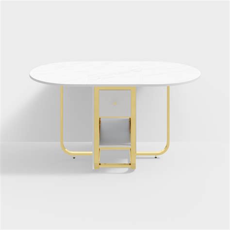 Fabled Modern Extendable White Dining Table with Wood Drop Leaf Folding ...